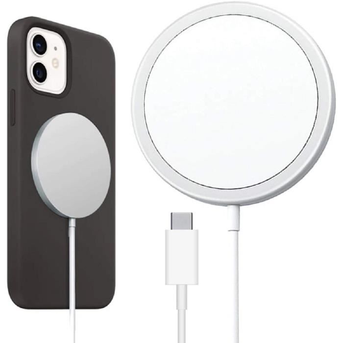 Chargeur Voiture Sans Fil Compatible avec Apple iPhone 12/Mini/Pro/Pro Max  (noir)-BISBISOUS
