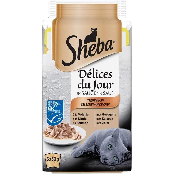 Sheba Mini Filets Sélection Terre & Mer pour chat
