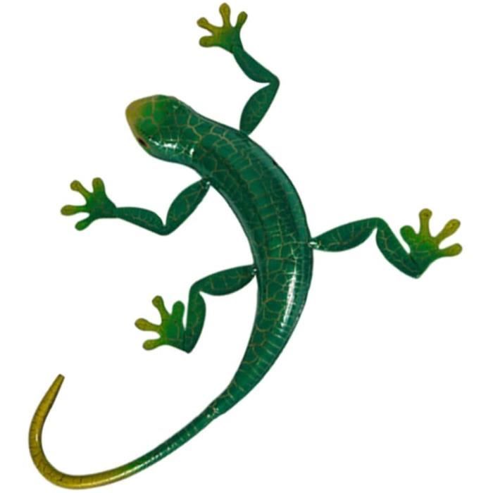 Décoration murale - GECKO - Lézard - Set de 6 - Résine - 17 cm