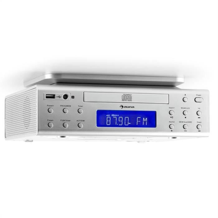 Auna Krcd 150 Radio Encastrable Lecteur Cd Usb Aux Tuner Fm Rds
