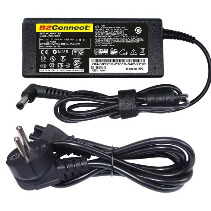 Chargeur Secteur Pour Toshiba Satellite P850-33M - 19V 6.3A, Fiche 5.5x2.5mm, Neuf