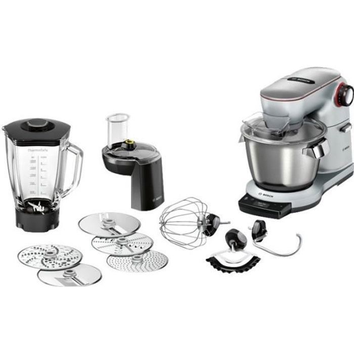 bosch optimum mum9dt5s41 robot pâtissier 1500 watt argent platine