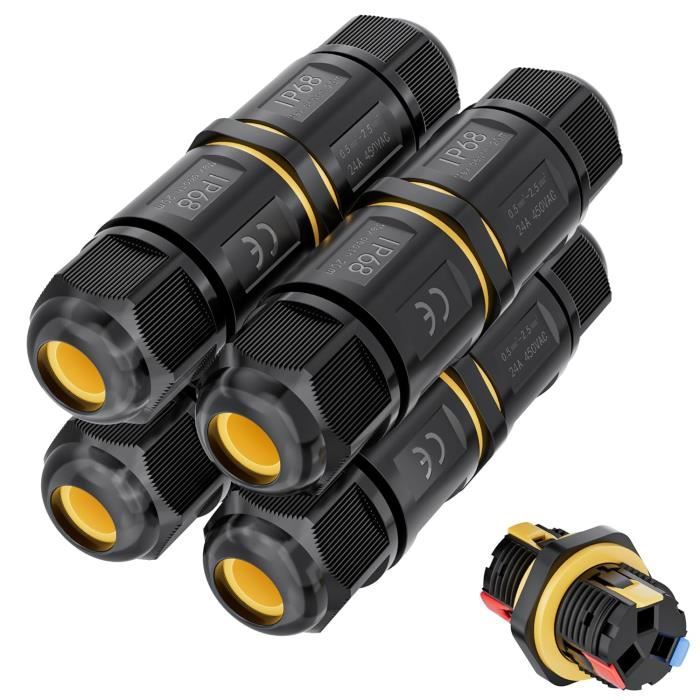 Connecteurs étanches 3 Broches - Lot De 10 Jeux (modèles 7183-7771-80 / 7282-7771-80) - Câblage Auto/moto - 6
