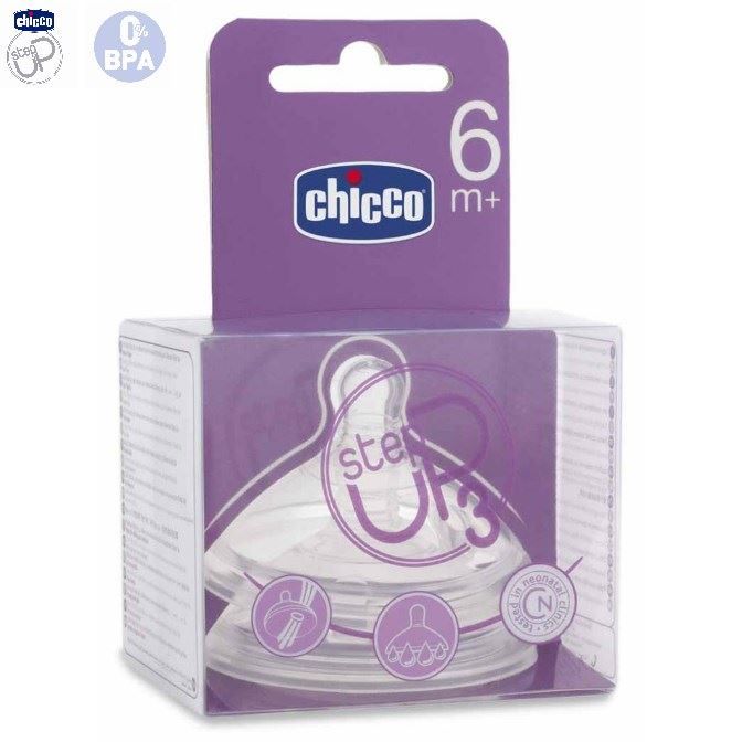 Lot de 2 T/étines D/ébit Rapide en Silicone Soft Flex 6m+