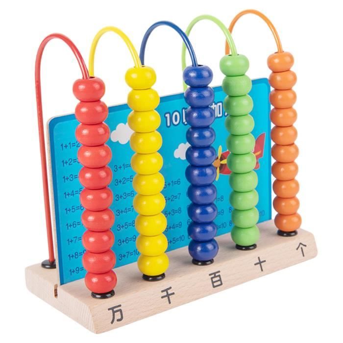 Sharplace Cadre De Comptage De Perles En Bois Arithmétique Abacus En Bois Pour Garcon Fille Enfants Dage Prescolaire Sharplace Cadre De Comptage De Perles En Bois Arithmétique Abacus En Bois Pour Garcon Fille Enfants Dage Prescolaire