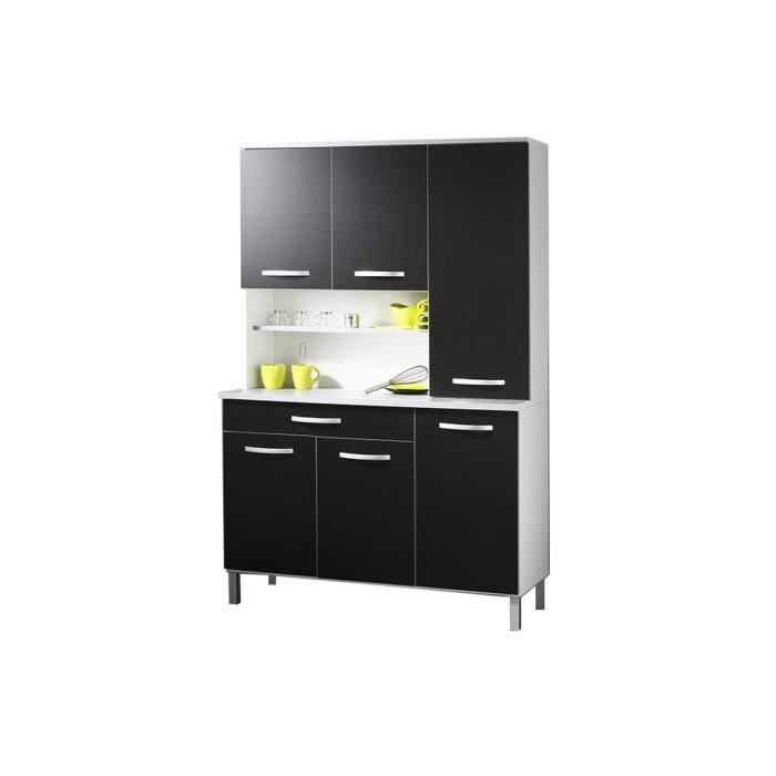 Buffet Cuisine Noir 120 X 181 Cm Colori Achat Vente Buffet De