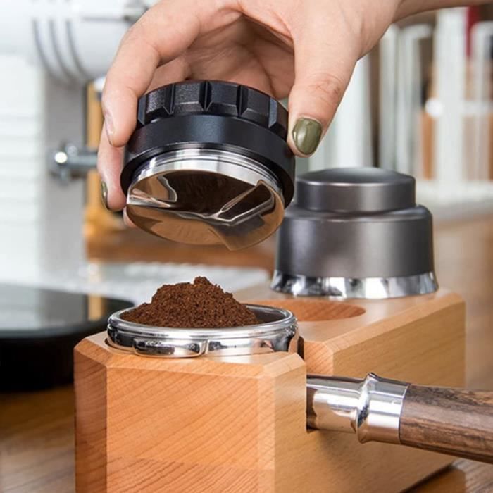 Support de poignée de machine à café en bois de hêtre pour le remplissage  d'expresso, la base du support de presse à café （L） - Cdiscount  Electroménager