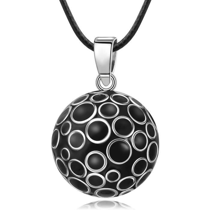 EUDORA Harmony Ball Drakenketting voor mannen en vrouwen, zeshoekig prisma kristal obsidiaan turquoise energie amulet draak hanger, verzilverde koperen sieraden cadeau, 56 cm 61 cm, Koper, Kwarts