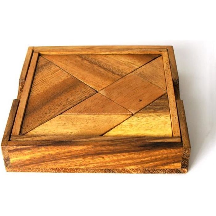 casse tete en bois le tangram carre complexite 3 5 cdiscount jeux jouets