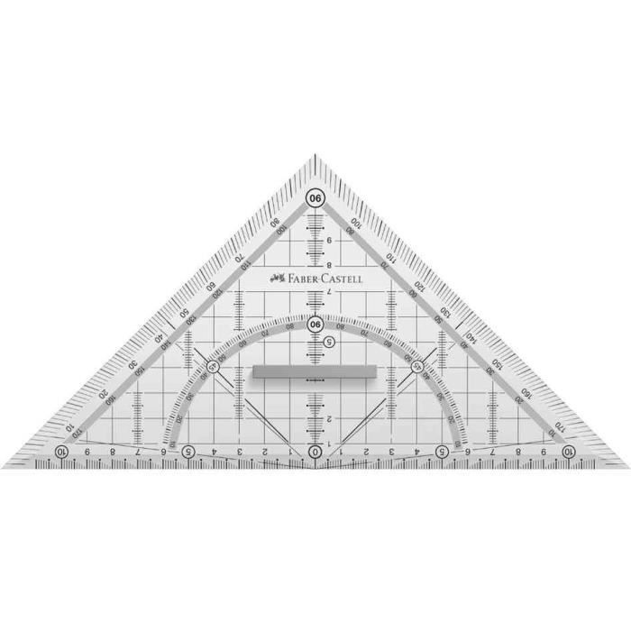 Équerre géométrique 16 cm – 180° – BIS Kohler