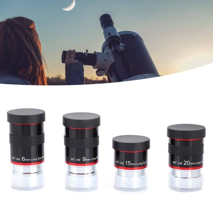 CES Kit Oculaire Ultra Grand Angle Pour Télescope Astronomique 4Pc, 1