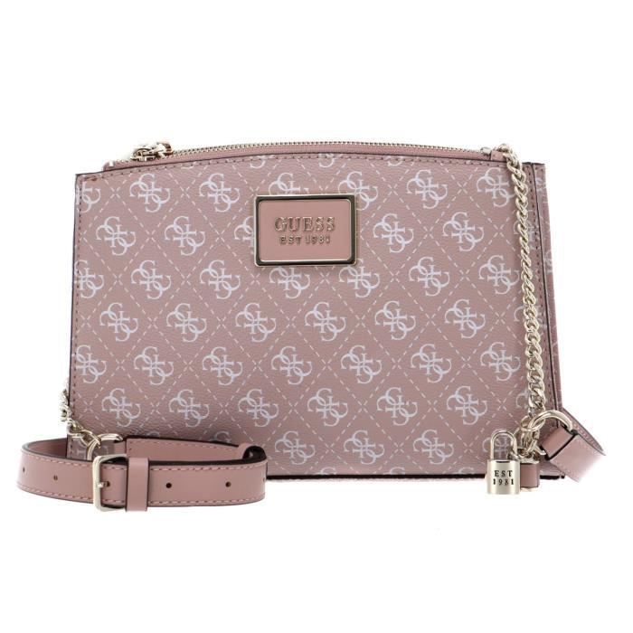 GUESS Tyren Status Crossbody Blush [115243] Rose Cdiscount Bagagerie