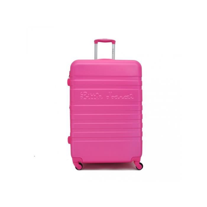 Valise 75 cm Rigide 4 roulettes Rose Little Marcel