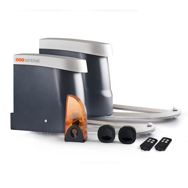 Kit moteur de portail deux battants - SCS SENTINEL - OpenGate 2 - Jusquà 250 kg par vantail et 5 mètres max