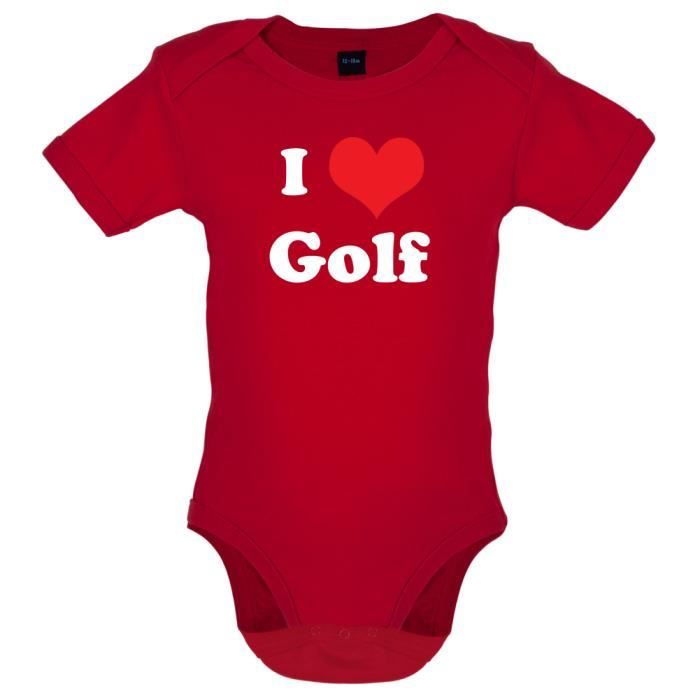 Dredown I Love Golf Marrant Bebe Body Rouge Achat Vente Body Prolongation Soldes Cdiscount