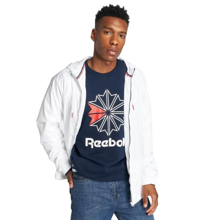 veste reebok blanche