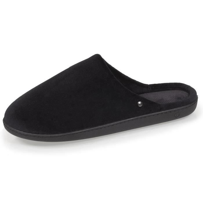 Chaussons Mules Isotoner Pour Femme - Confort Ultime Avec Mousse à Mémoire De Forme, Taille 38, Lavables En Machine