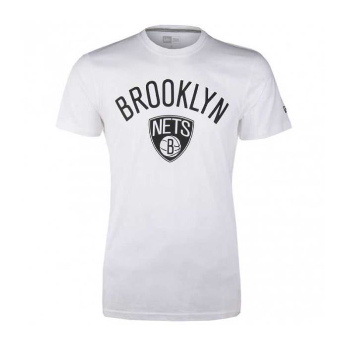 T-Shirt NBA Brooklyn nets New Era Team logo Blanc pour Homme -New era - L