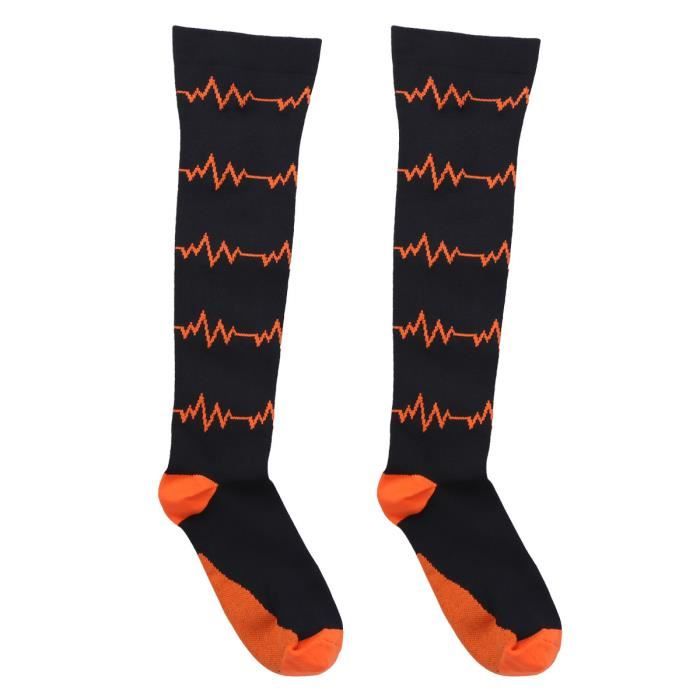 chaussettes de compression pour homme femme bas pour running sport course à pied voyage trail bas de contention sportive cyclisme