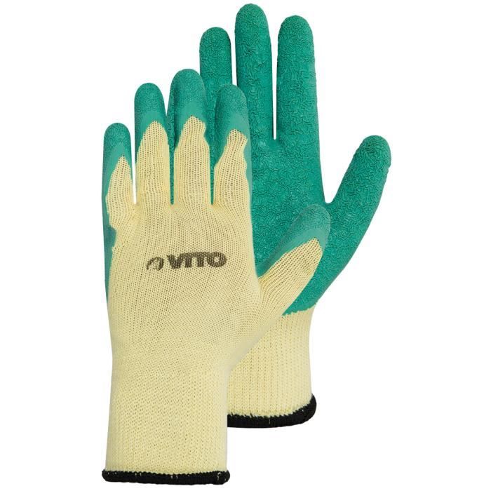 gants de jardin ultra resistant vito agro - vito - idéal pour la taille de rosier - vert