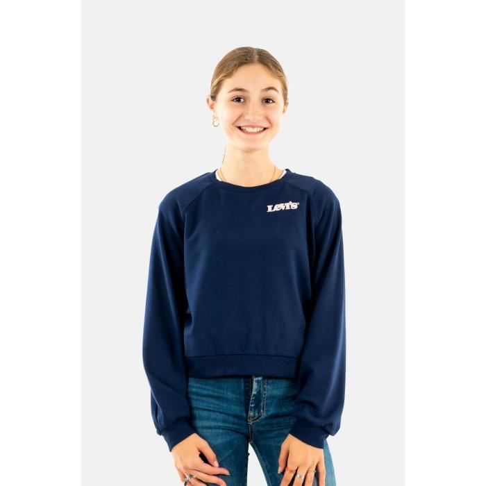 sweat levis benchwarmer crew b4m peacoat 10 ans