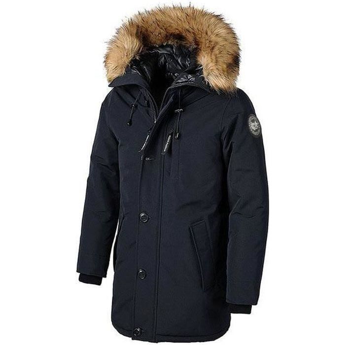 Parka homme A capuche d hiver chaud plus de velours de Marque