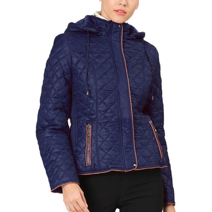 Femme Doudoune Leger Court Slim Doudoune Chaud Doux Doudoune Matelasse Pliable Ultra Legere Doudoune Hiver Randonnee Bleu Bleu Cdiscount Pret a Porter