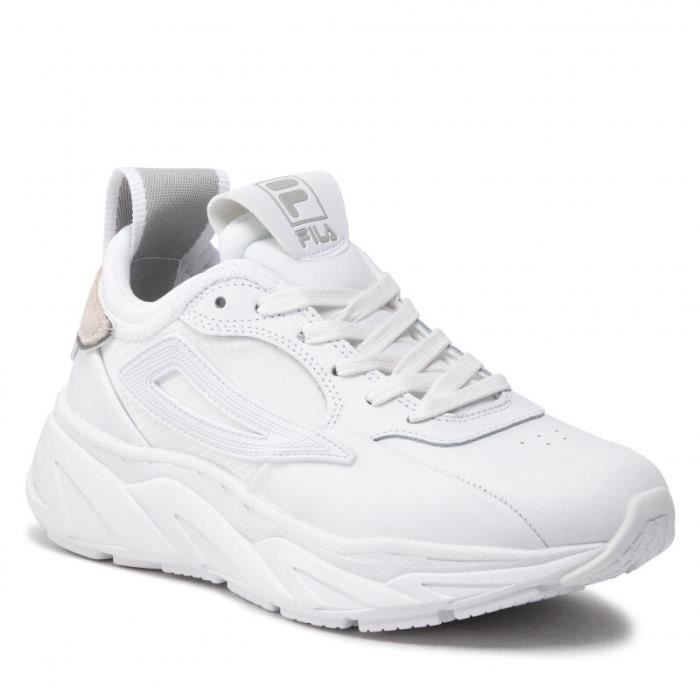 chaussures de running femme fila amore t - blanc - 38 - cuir et synthétique