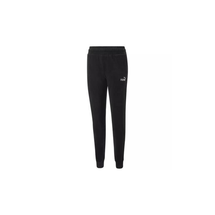 Pantalon PUMA Ess Velour Noir Femme Adulte Noir Cdiscount Sport