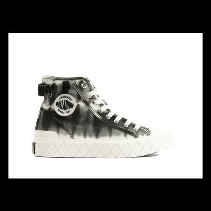 Palladium Baskets femme - PALLADIUM - Palla Ace Mid Tie Dye - noir - lacets - textile