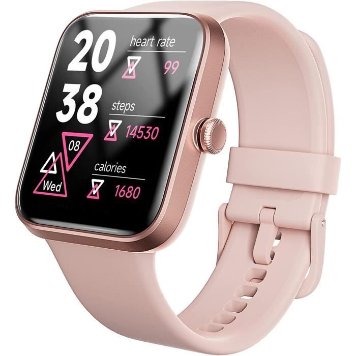 Montre Connectée Pour Femme Avec Pression Artérielle Ppg + Ecg - Moniteur De Fréquence Cardiaque