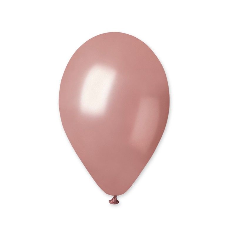 Ballons en latex metallises NO NAME Rose poudre 30 cm Sachet de 50