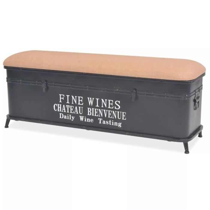 Banc De Rangement Coffre Avec Coussin 103 X 30 X 40 Cm Achat