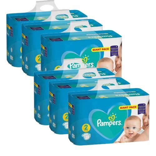 504 x couches bébé Pampers Taille 2 active baby dry Cdiscount