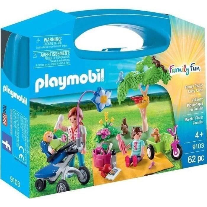 PLAYMOBIL Valisette Pique Nique en Famille 9103 Contient 3