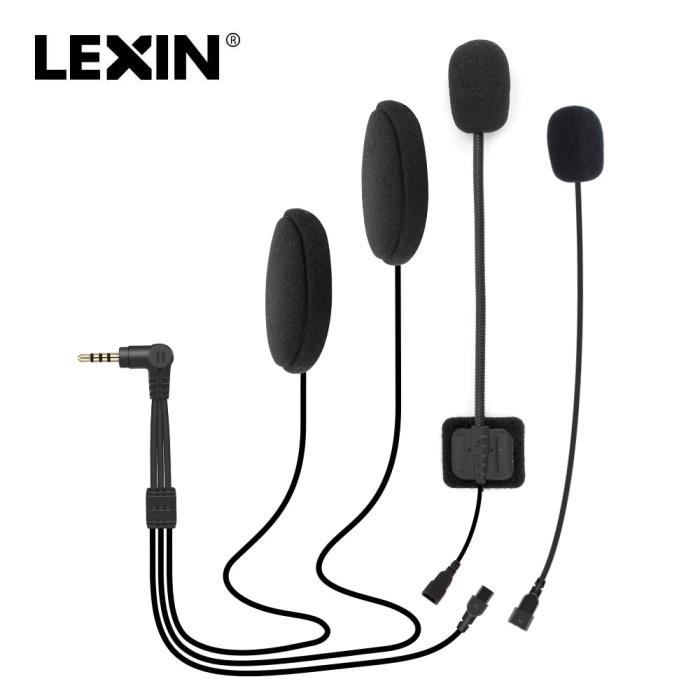 Intercom moto,LEXIN Casque d'interphone Accessoires pour casque LX-ET ...