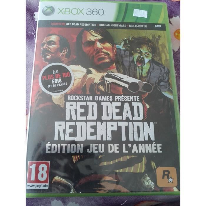 Rockstar Jeu Vidéo - Red Dead Redemption - Game Of The Year Edition - Xbox 360 - Action - En Boîte
