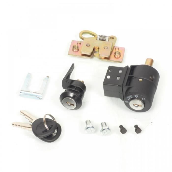 Kit Complet Serrures + Neiman + Bouchon Réservoir Pour Peugeot 206 (1998 Et +) - 3 Cylindres + 2 Clés - Compatible 3/5 Portes, CC, SW, Van