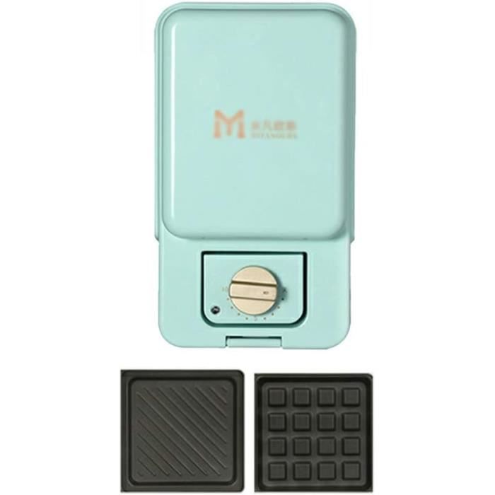 HERCHR Machine à Sandwich, Machine à Sandwich Grillé Et Panini, Grille-Pain à Hot-Dog, Poêle à Sandwich Double Face, Poêle à Sandwich Antiadhésive Avec Poignée Amovible