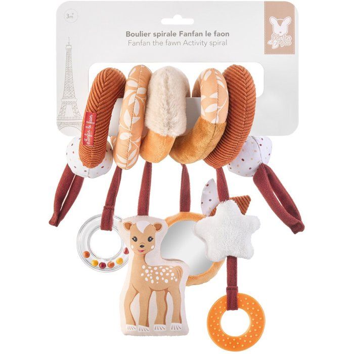 Boulier spirale - SOPHIE LA GIRAFE - Fanfan le Faon - 100% textile - Multi-activités