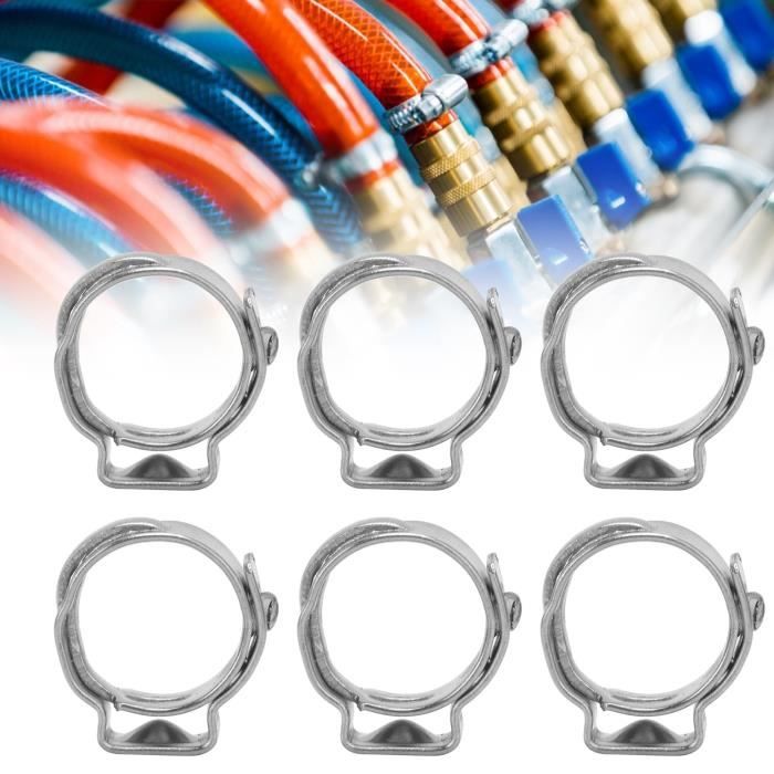 EIF 5 Pcs Collier De Serrage À Double Fil Clip De Tube De Fil D'Acier