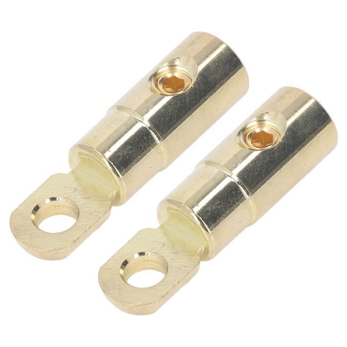 Lot De 3 Paires Connecteurs Bornes Batterie M8 - Positif Et Négatif, En Zinc, Pour Extension Ou Charge Voiture, Bateau - 9