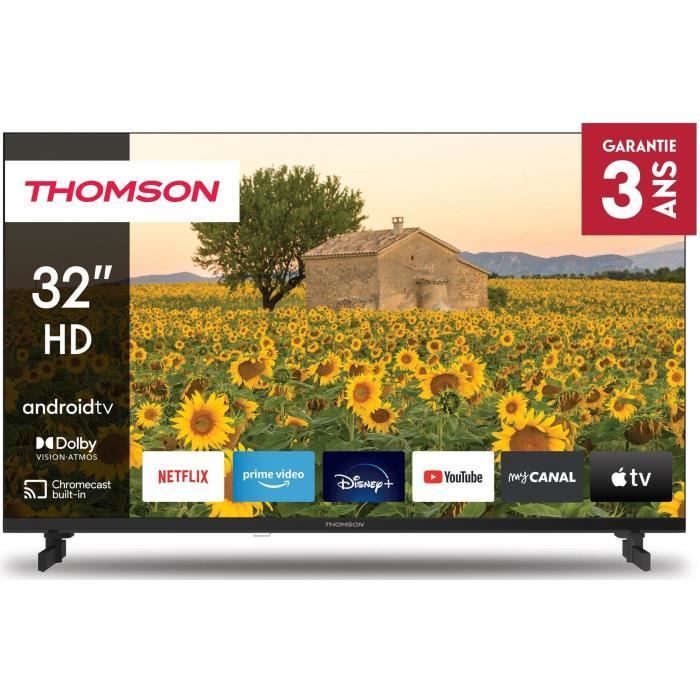 THOMSON 32HA2S13 - TV LED 32" (81 cm) - HD - Smart TV Android - 3xHDMI 1.4
