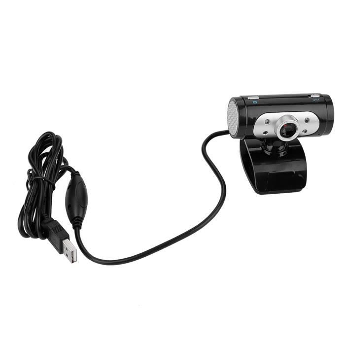 Webcam USB Avec Micro Intégré - HD, Rotation 360°, Plug & Play - Pour Réunions, Streaming, Appels Vidéo - 3