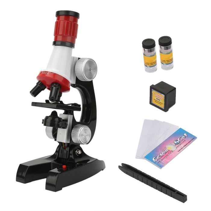 Microscope Monoculaire Educatif 100X 400X 1200X Pour Apprentissage Enfant 