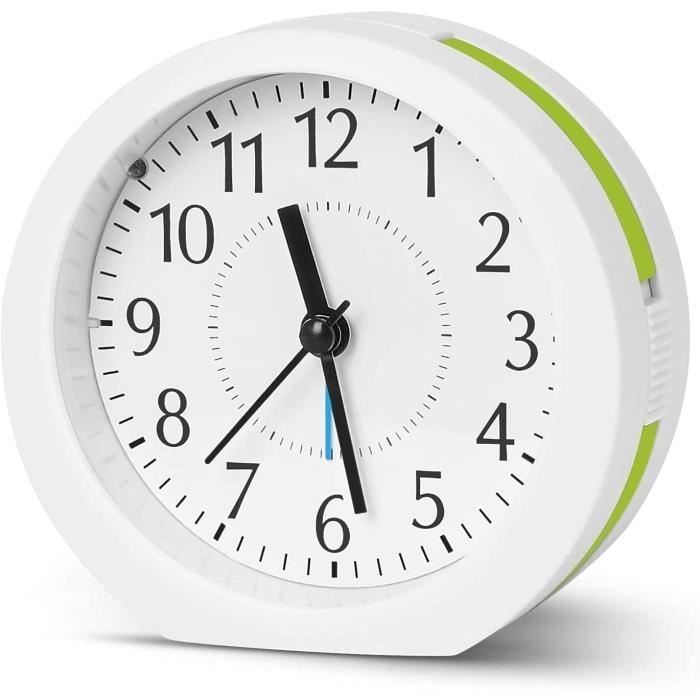 Mini Horloge Numérique LED Triangulaire – Affichage Heure/date, Sur Piles – Pour Bureau, Chevet, Voyage
