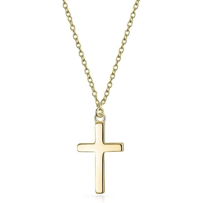 Jewelry Collier Croix Religieuse Minimaliste, Simple Et Petit, En ...
