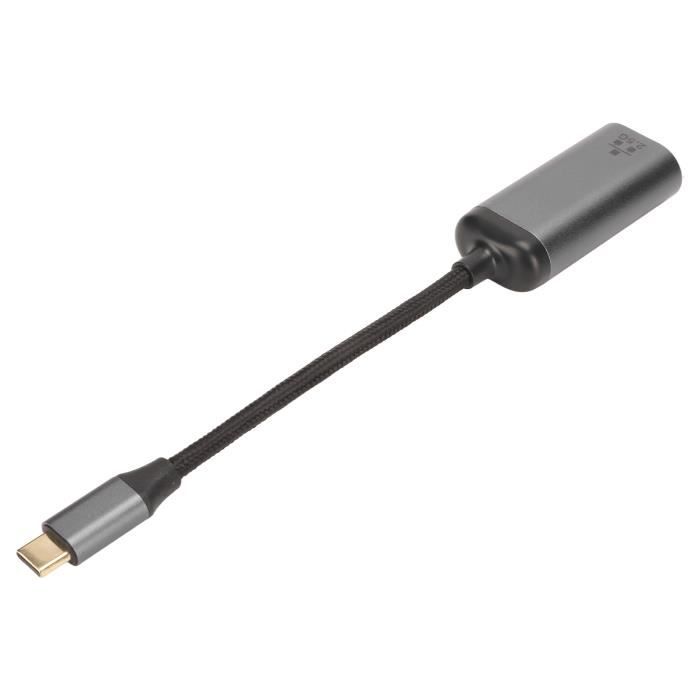 Adaptateur USB-C Vers Ethernet 10 Giga – Convertisseur RJ45 Pour PC Portable – Connexion Filaire Stable