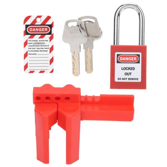 Kit De Verrouillage Pour Disjoncteur Sonew - Cadenas De Sécurité Électrique Avec 2 Clés - Pour Maintenance Industrielle