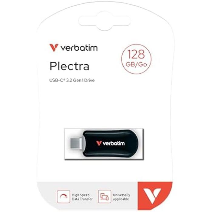 Clé USB VERBATIM Plectra USB C Vitesse de 100 Mo/
